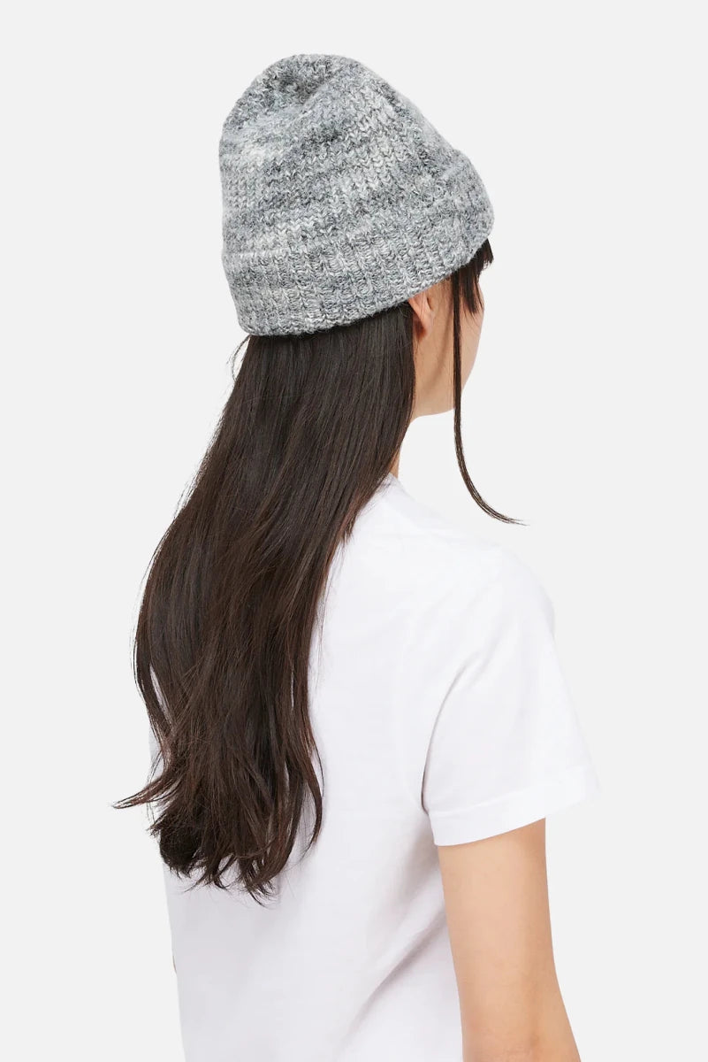 Dime Fuzzy Fold Beanie in Charcoal Multi - Goodnews Skateshop