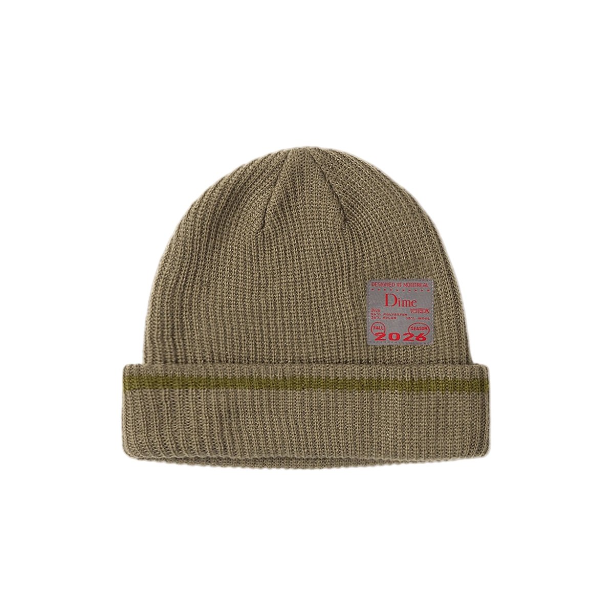 Dime Military Beanie in Taupe - Goodnews Skateshop