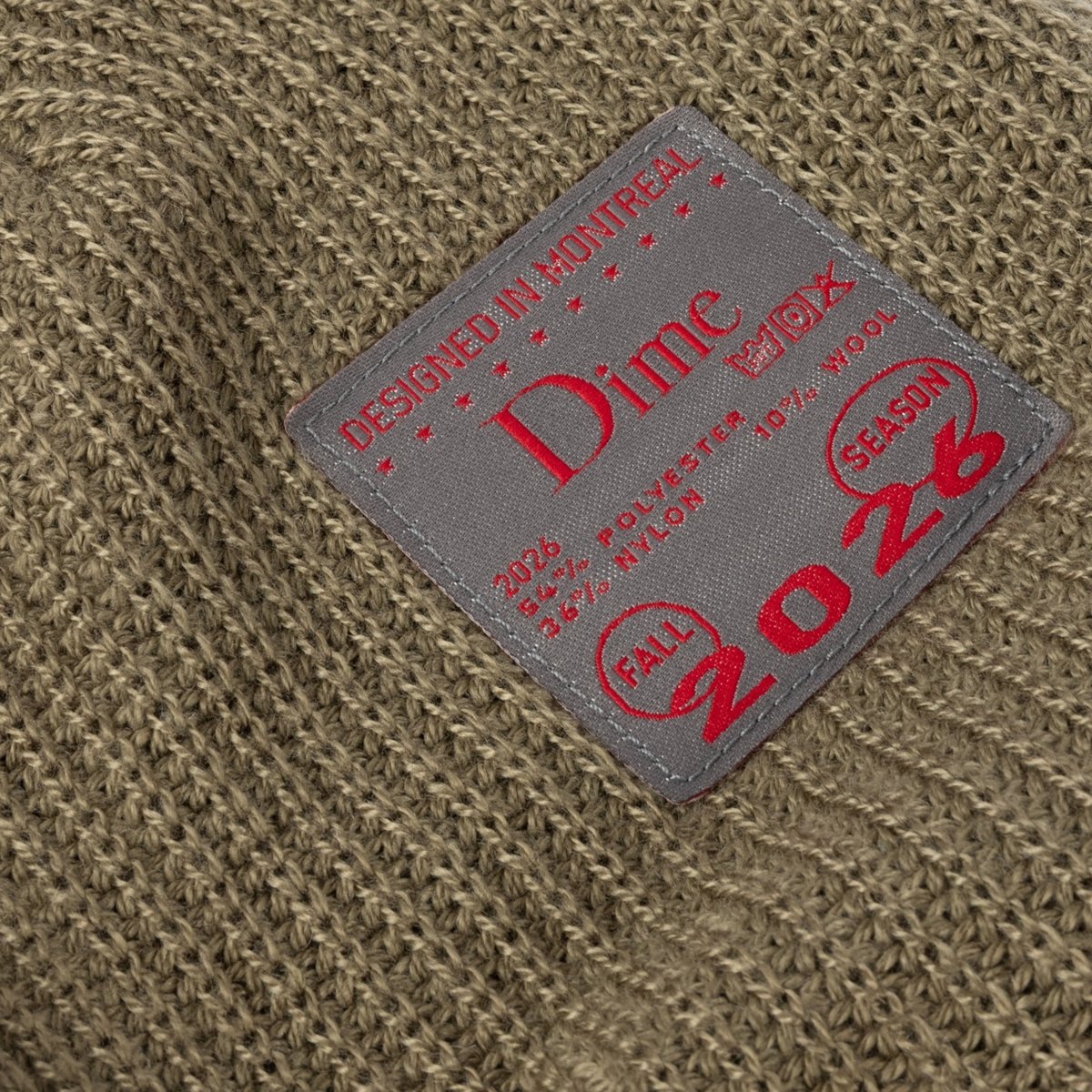 Dime Military Beanie in Taupe - Goodnews Skateshop
