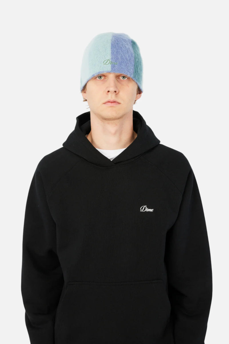 Dime Mohair Skully Beanie in Blue Multi - Goodnews Skateshop