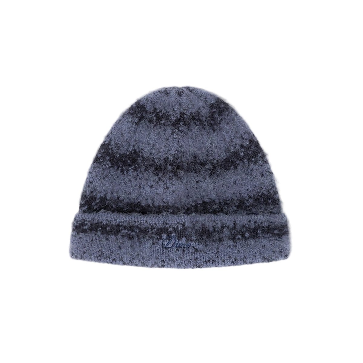 Dime Mohair Striped Beanie in Blue - Goodnews Skateshop