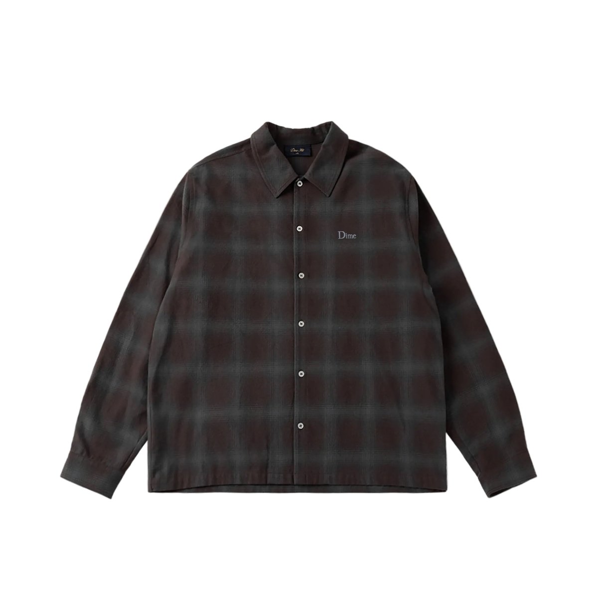 Dime Premium Flannel Shirt in Bordeaux - Goodnews Skateshop