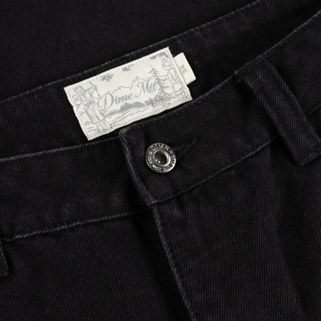 Dime Relaxed Denim Pants in Black - Goodnews Skateshop