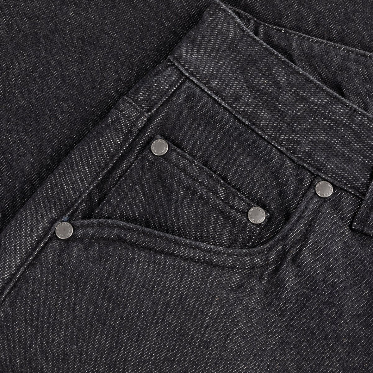 Dime Relaxed Denim Pants in Black Washed - Goodnews Skateshop