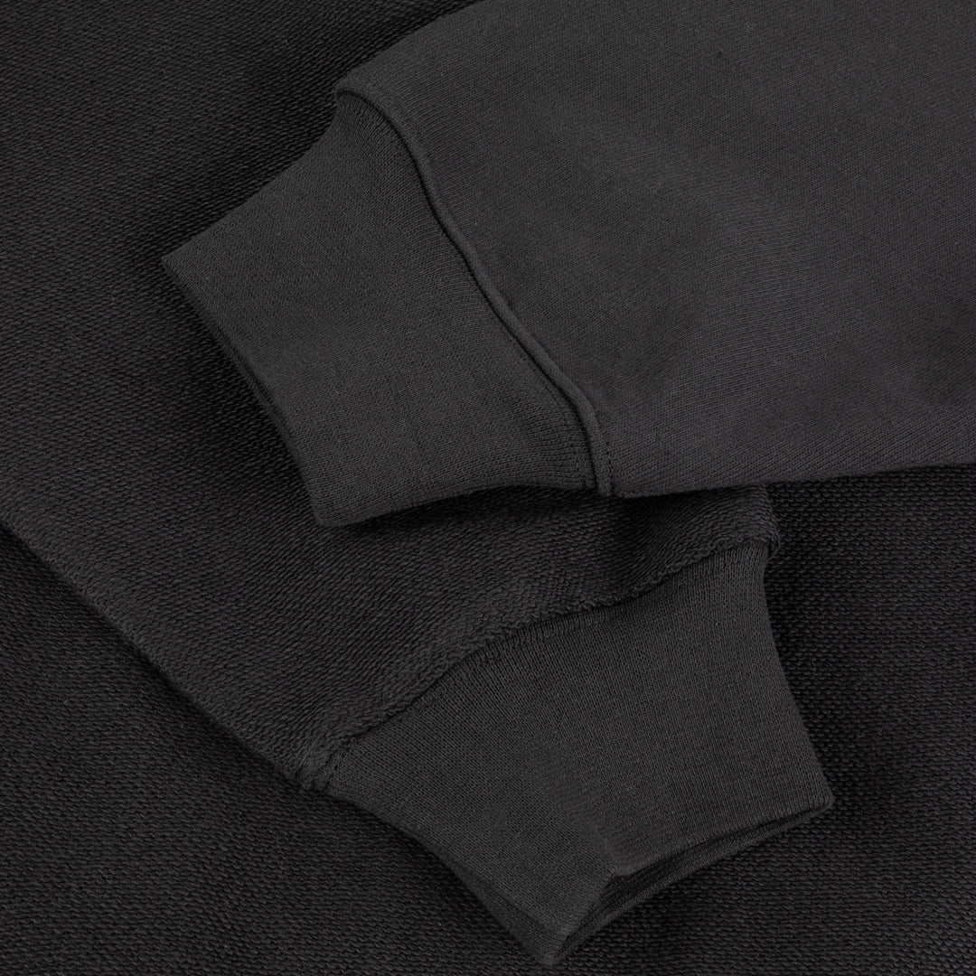 Dime Reverse French Terry Zip Hoodie in Vintage Black - Goodnews Skateshop