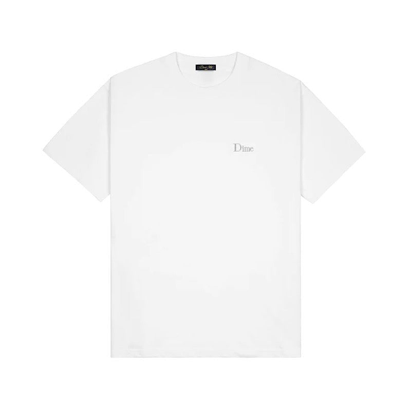Dime Small Logo T-Shirt in White - Goodnews Skateshop