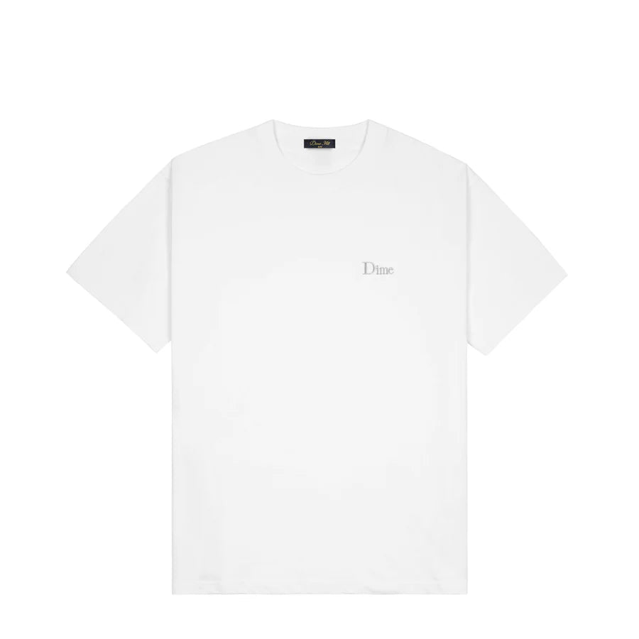 Dime Small Logo T-Shirt in White - Goodnews Skateshop
