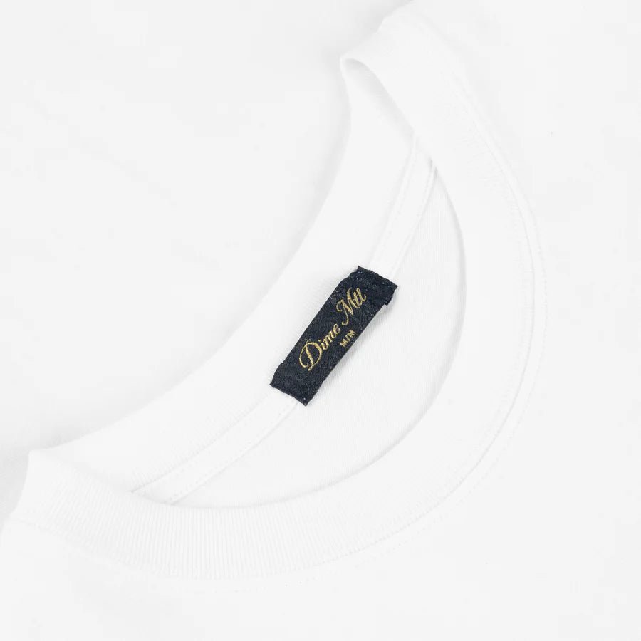 Dime Small Logo T-Shirt in White - Goodnews Skateshop