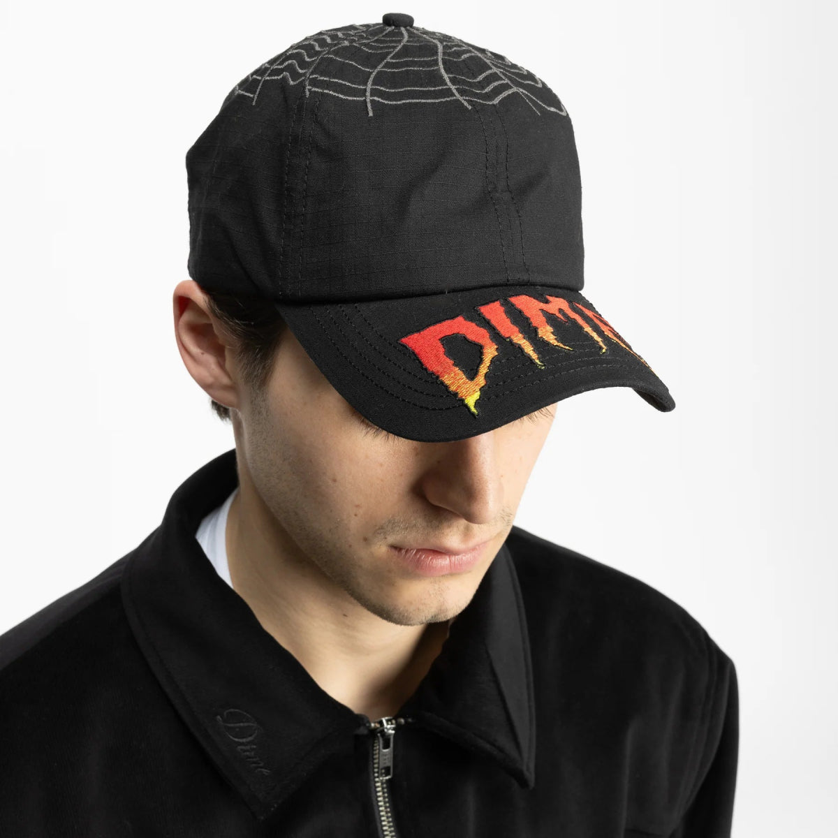 Dime Spider Low Pro Cap in Black - Goodnews Skateshop