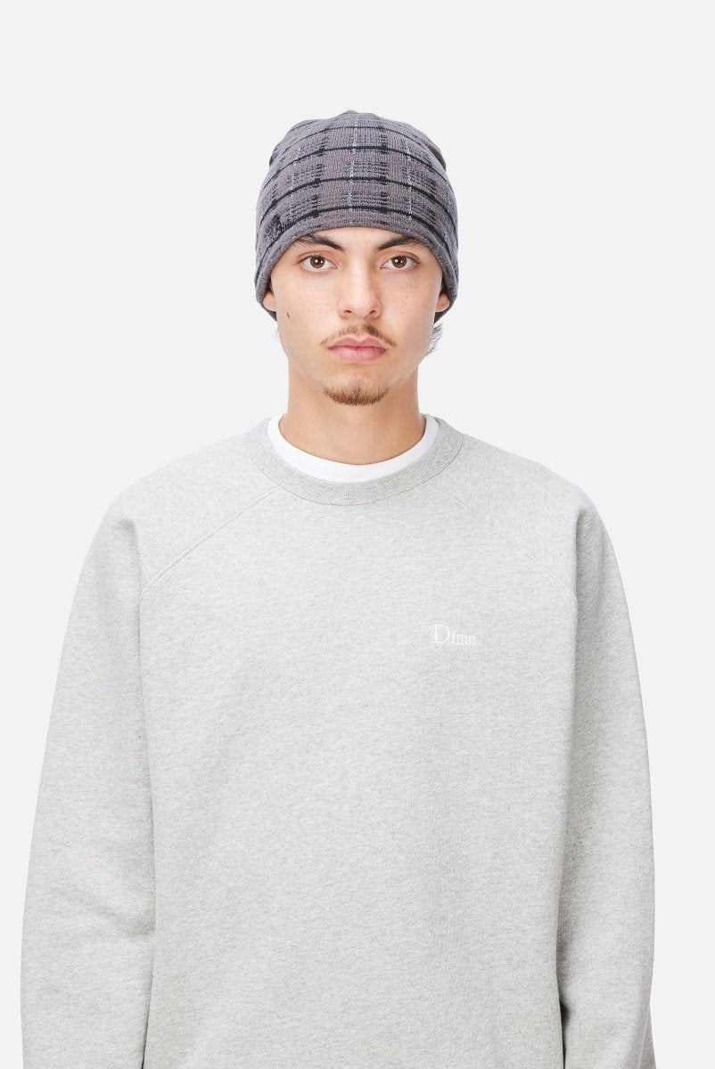 Dime Super Plaid Skully in Charcoal Multi - Goodnews Skateshop