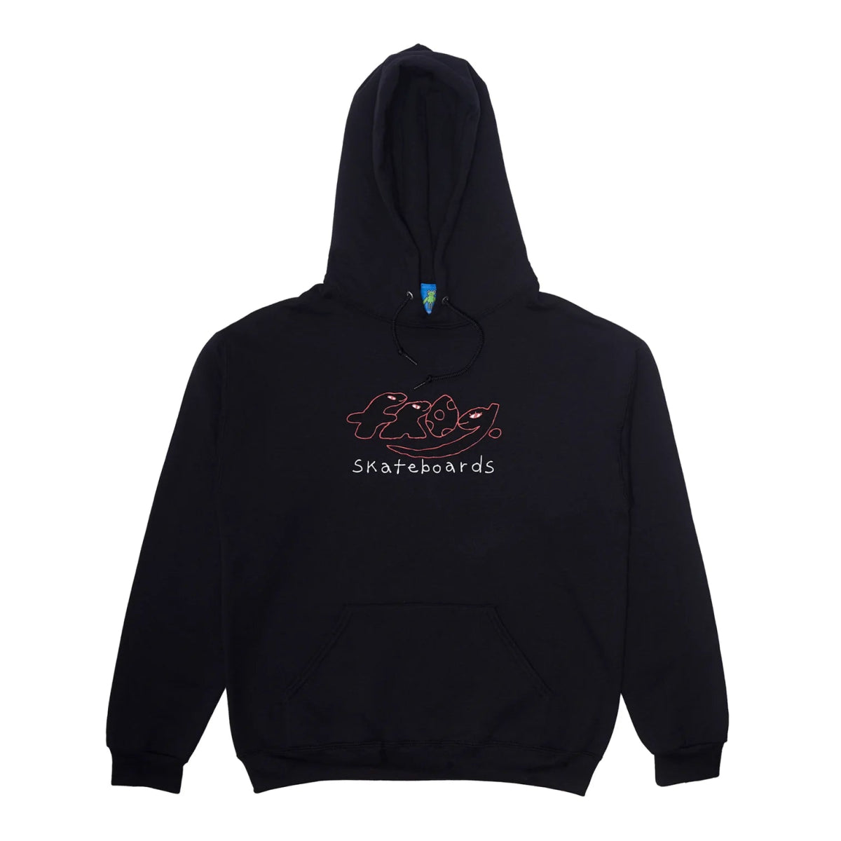 Frog Dino Logo Hoodie in Black - Goodnews Skateshop