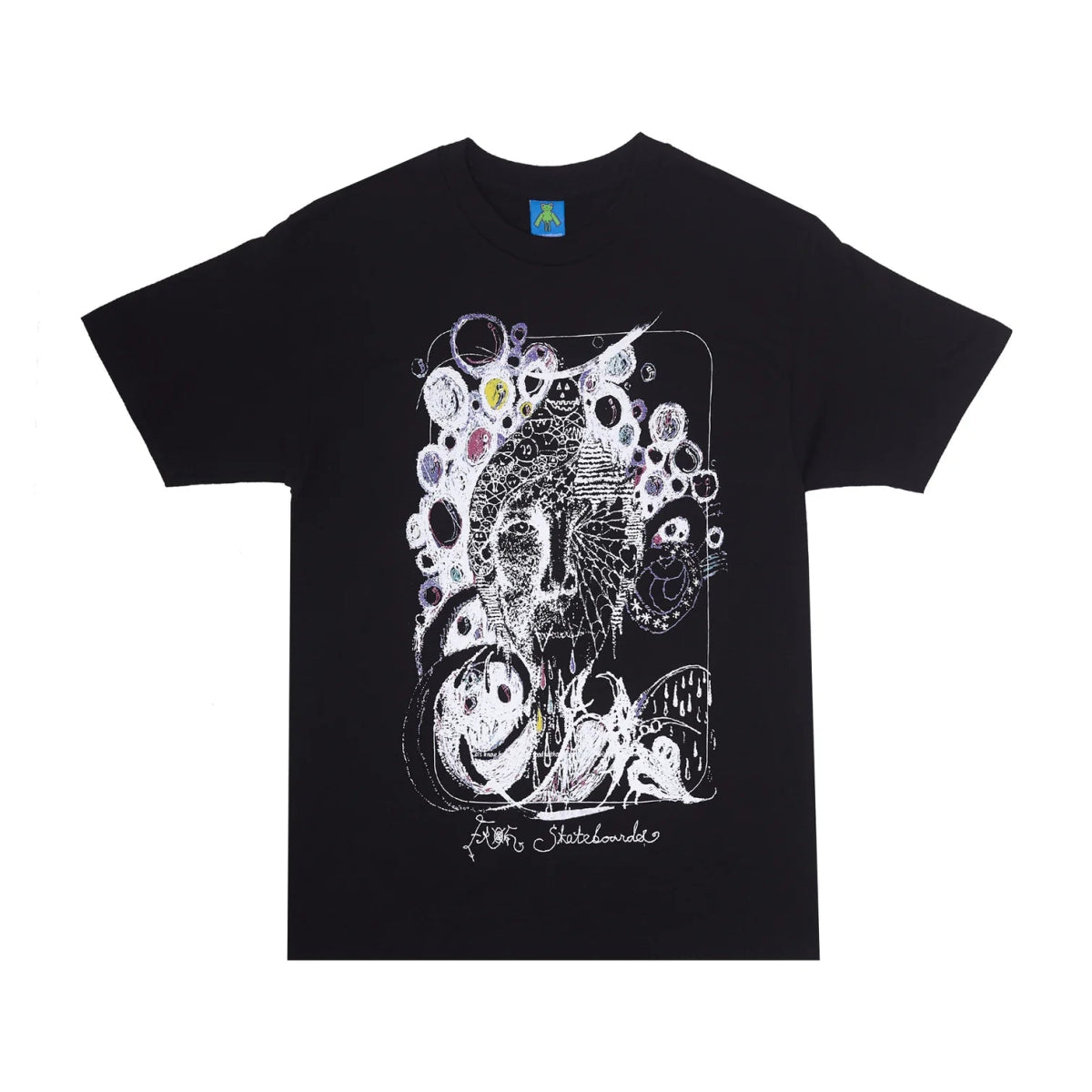 Frog Leif T-Shirt in Black - Goodnews Skateshop