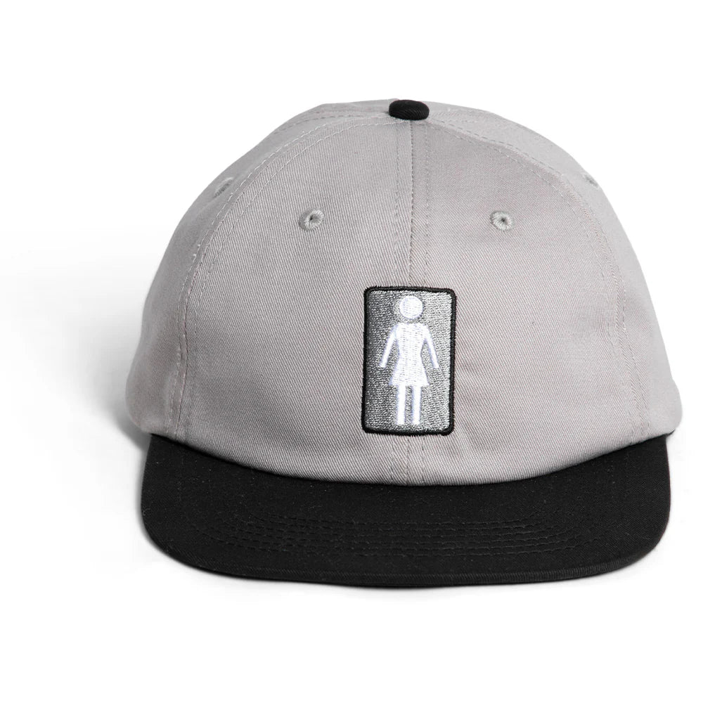 Girl OG Classic Snapback Hat in Black/Grey - Goodnews Skateshop