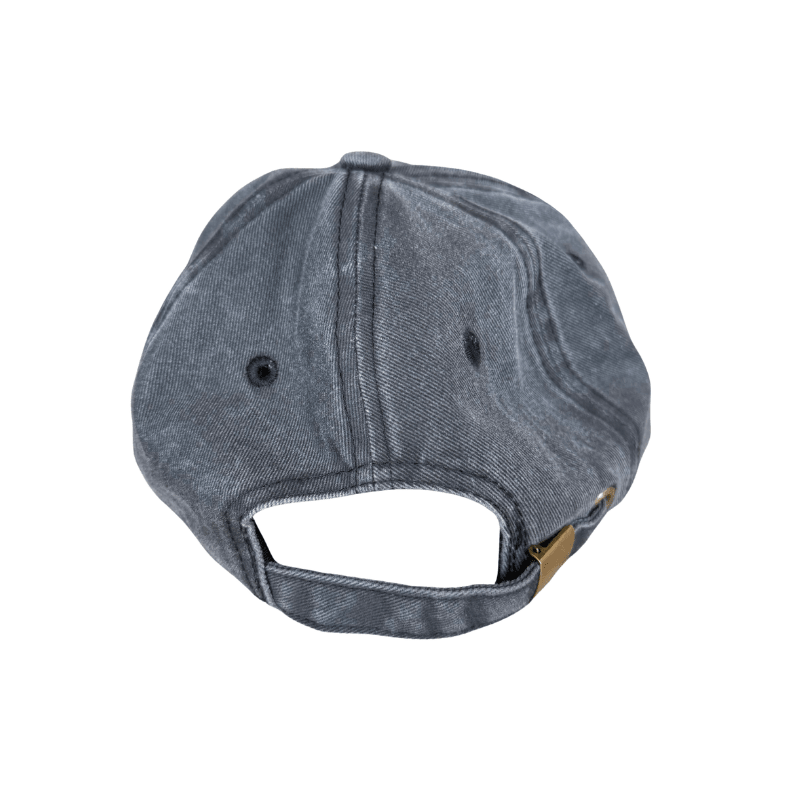 Goodnews Blob 6 Panel Hat in Washed Black - Goodnews Skateshop