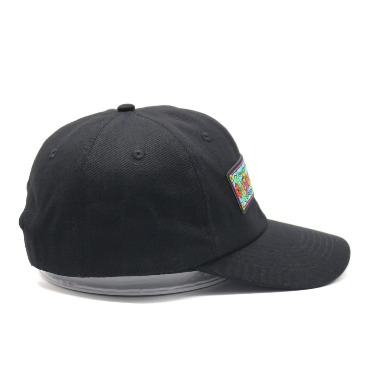 Goodnews Stainglass 6 Panel Cap in Black - Goodnews Skateshop