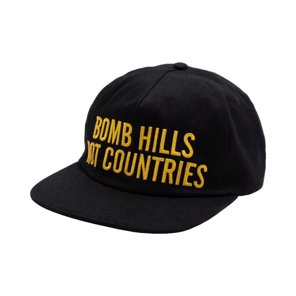 GX1000 Bomb Hills 5 Panel Polo Snapback Hat in Black - Goodnews Skateshop