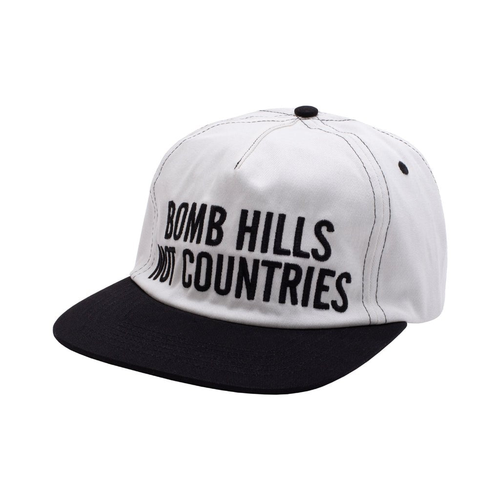 GX1000 Bomb Hills 5 Panel Polo Snapback Hat in White - Goodnews Skateshop