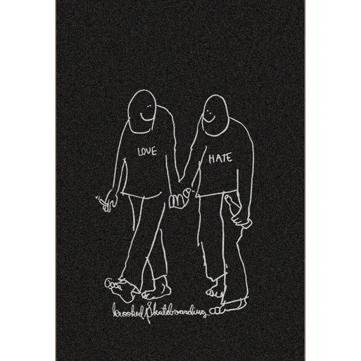Krooked Love Hate Griptape Sheet - Goodnews Skateshop