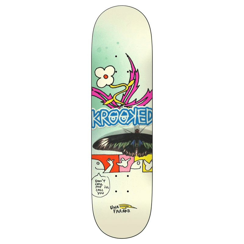 Krooked Una Butterfly Call Deck 8.5 - Goodnews Skateshop