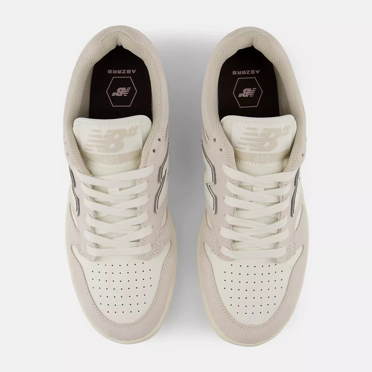 New Balance Numeric 480 in Sea Salt/White - Goodnews Skateshop