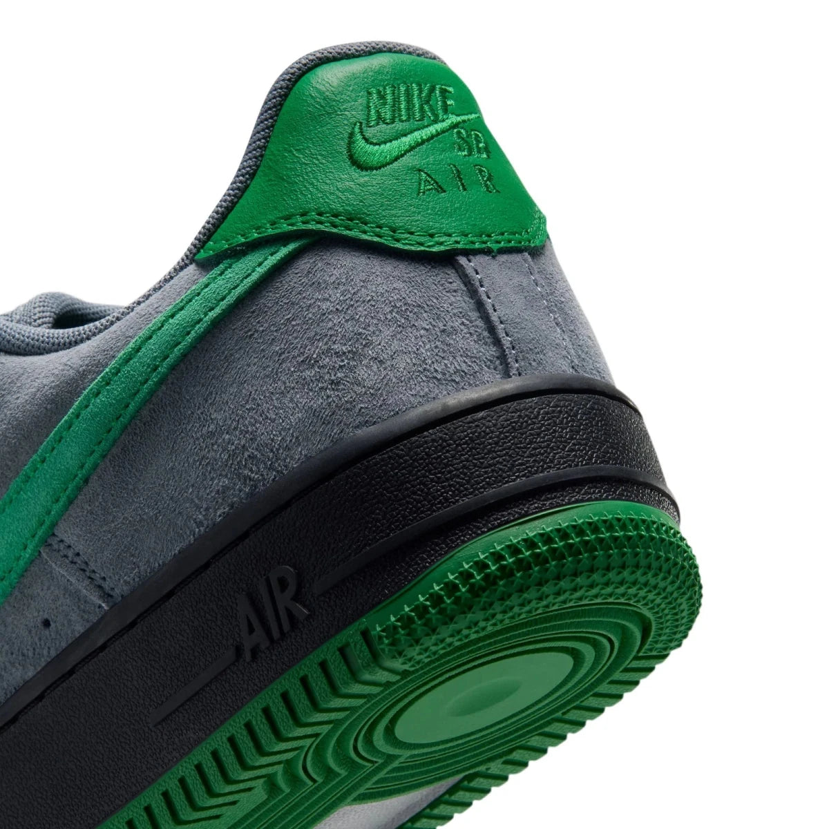 Nike SB Air Force 1 SE in Cool Grey/Court Green-Black-Court Green - Goodnews Skateshop
