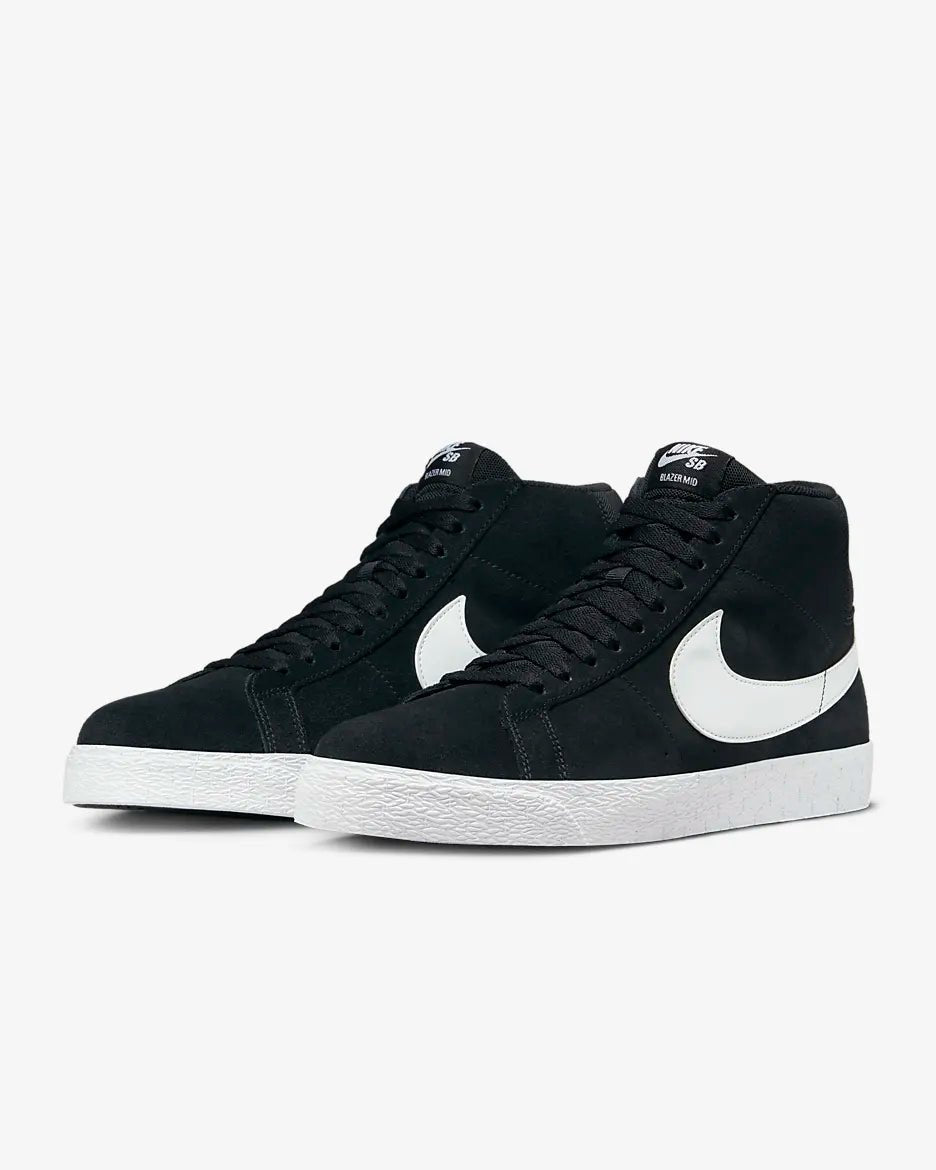 Nike SB Blazer Mid in Black/White - White - White - Goodnews Skateshop