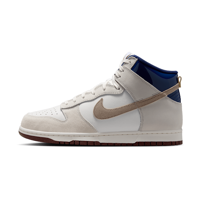 Nike SB Dunk High Pro X Beyond Store in White/Ivory-Sand Dune-Blue Void - Goodnews Skateshop