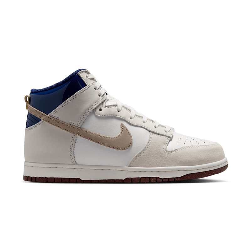 Nike SB Dunk High Pro X Beyond Store in White/Ivory-Sand Dune-Blue Void - Goodnews Skateshop