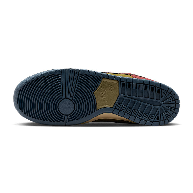 Nike SB Dunk Low Pro in Dark Team Red/Burgundy Crush - Olive Flak - Goodnews Skateshop