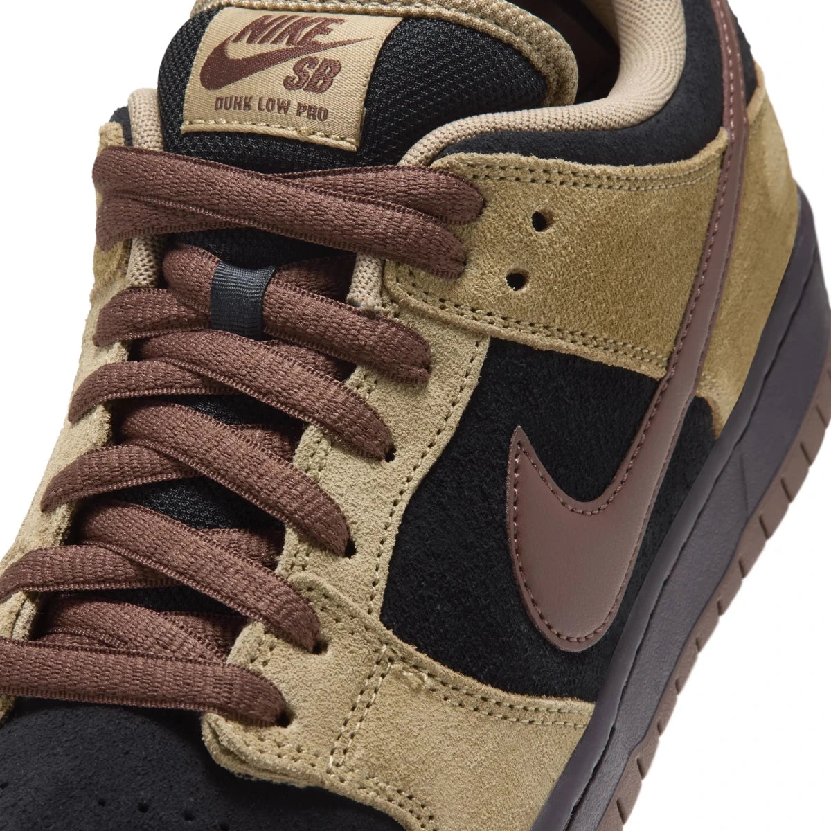 Nike SB Dunk Low Pro in Filbert/Black/Burgundy Ash/Light Chocolate - Goodnews Skateshop