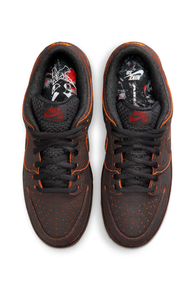 Nike SB Dunk Low Pro Krampus in Dark Smoke Grey/Campfire Orange - Black - Goodnews Skateshop