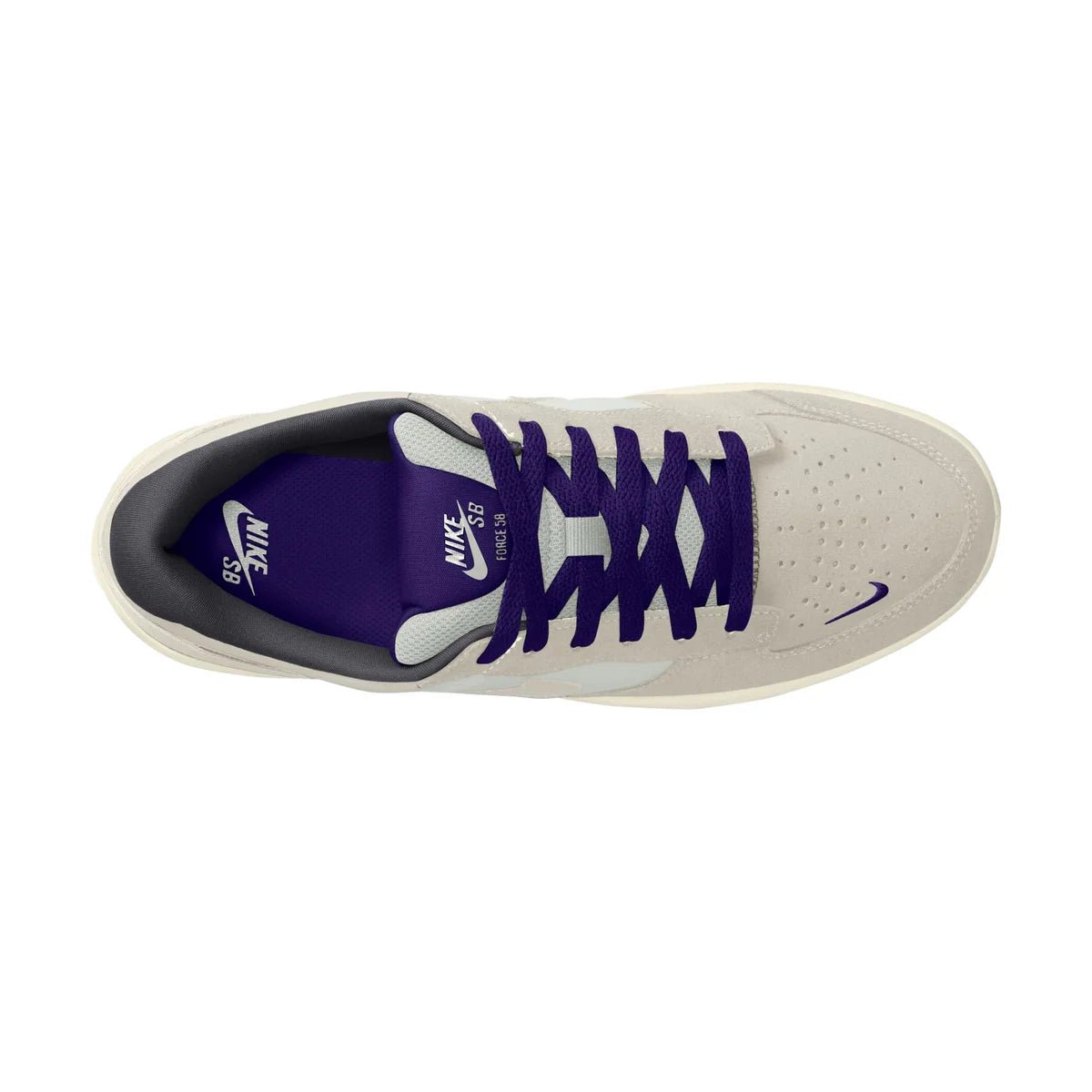 Nike SB Force 58 in Phantom/Court Purple - Summit White - Goodnews Skateshop