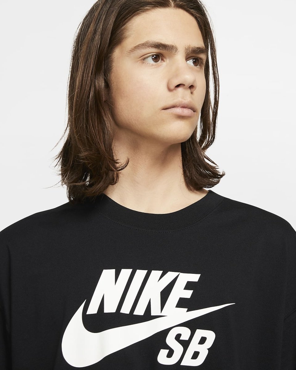 Nike SB Logo Skate T-shirt in Black/White - Goodnews Skateshop