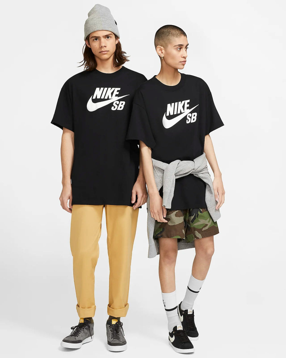 Nike SB Logo Skate T-shirt in Black/White - Goodnews Skateshop