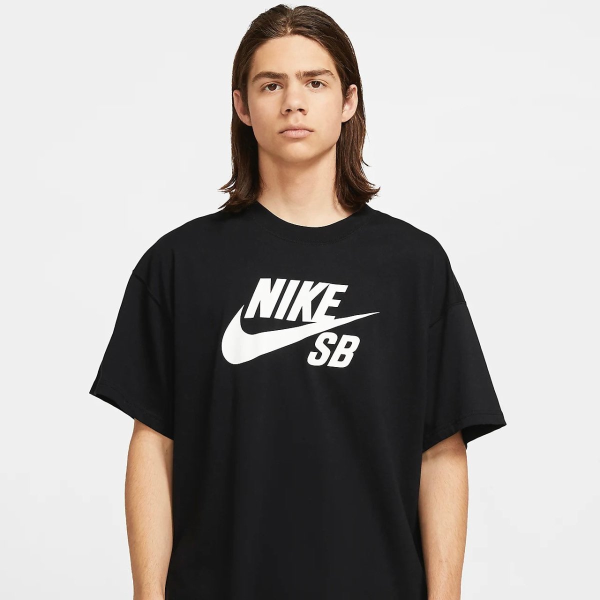 Nike SB Logo Skate T-shirt in Black/White - Goodnews Skateshop