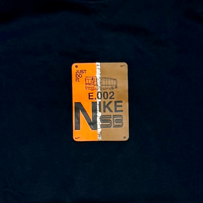 Nike SB Muni Fast Pass Long Sleeve Skate T-Shirt in Black/Safety Orange - Goodnews Skateshop