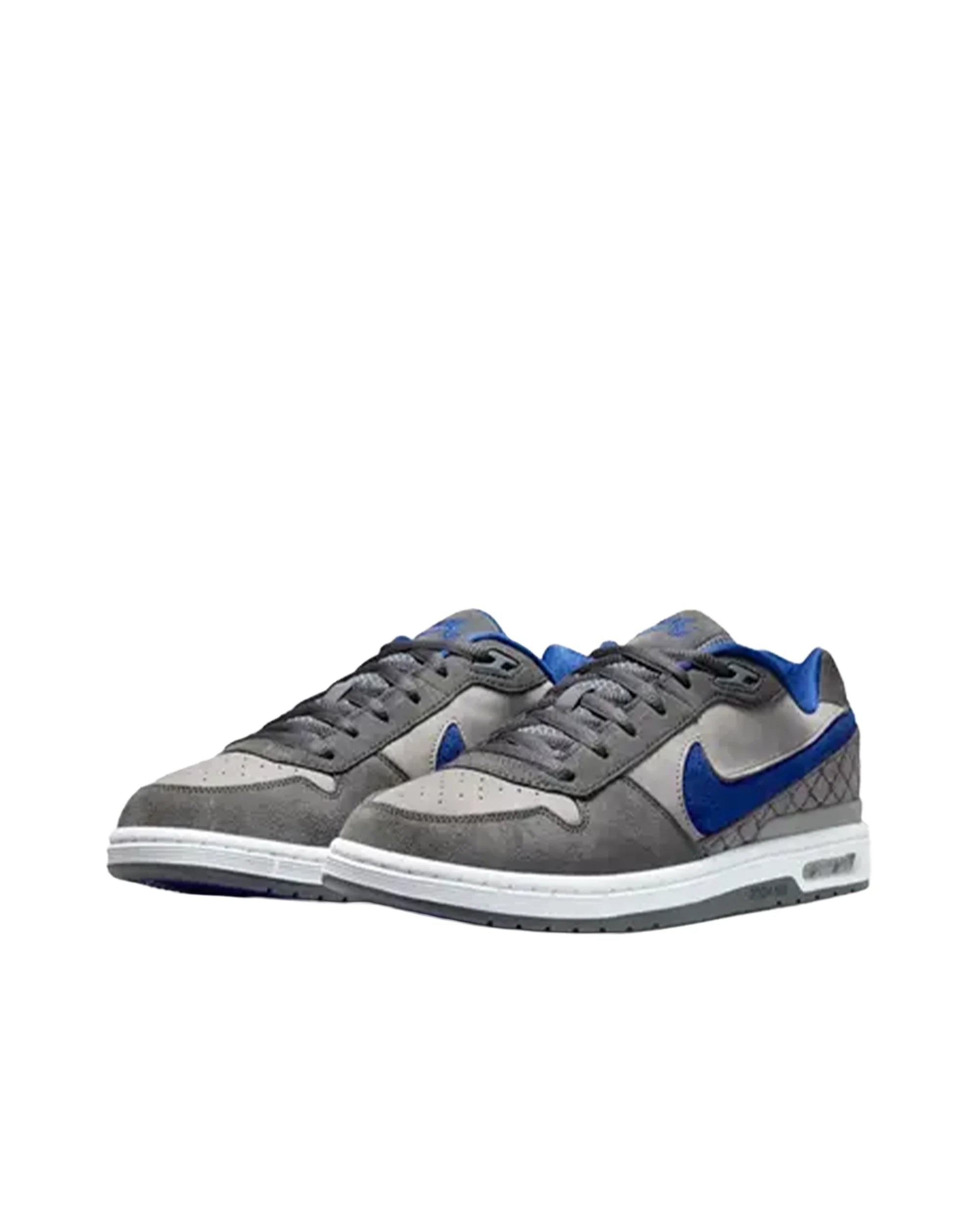 Nike SB Paul Rodriguez Zoom Air Low in Flint Grey/Deep Royal Blue-Flint Grey