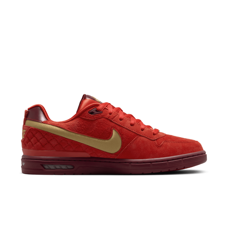 Nike SB Paul Rodriguez Zoom Air Low in Habanero Red/Club Gold - Team Red *PLEASE READ BELOW - Goodnews Skateshop