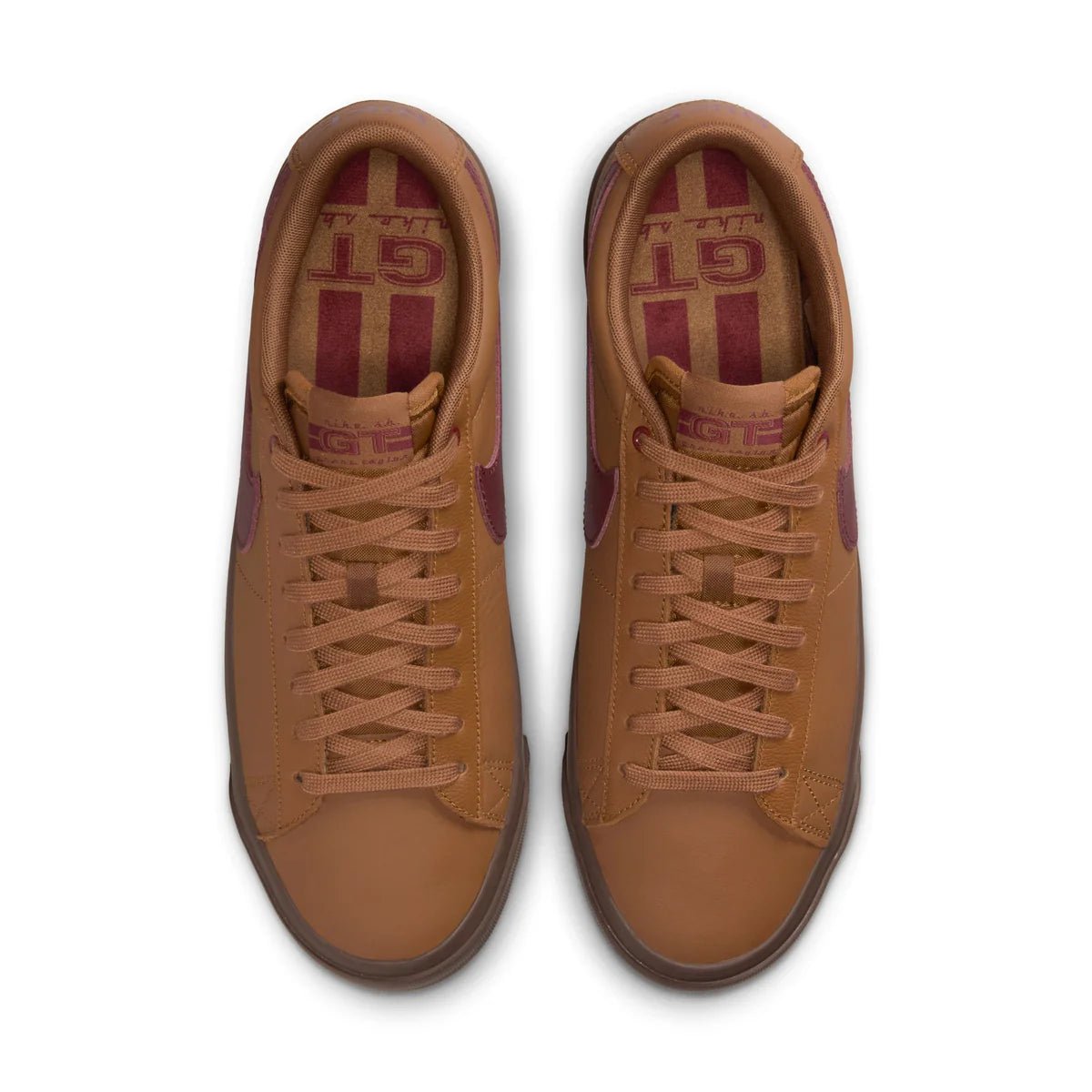Nike SB Zoom Blazer Low Pro GT in Light British Tan/Dark Team Red - Goodnews Skateshop