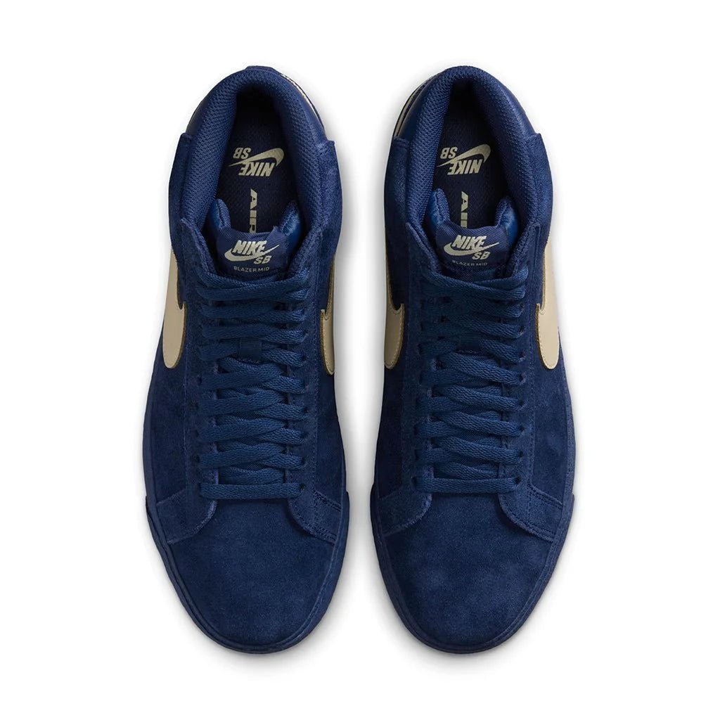 Nike SB Zoom Blazer Mid in Coastal Blue/Pale Yellow-Coastal Blue - Goodnews Skateshop