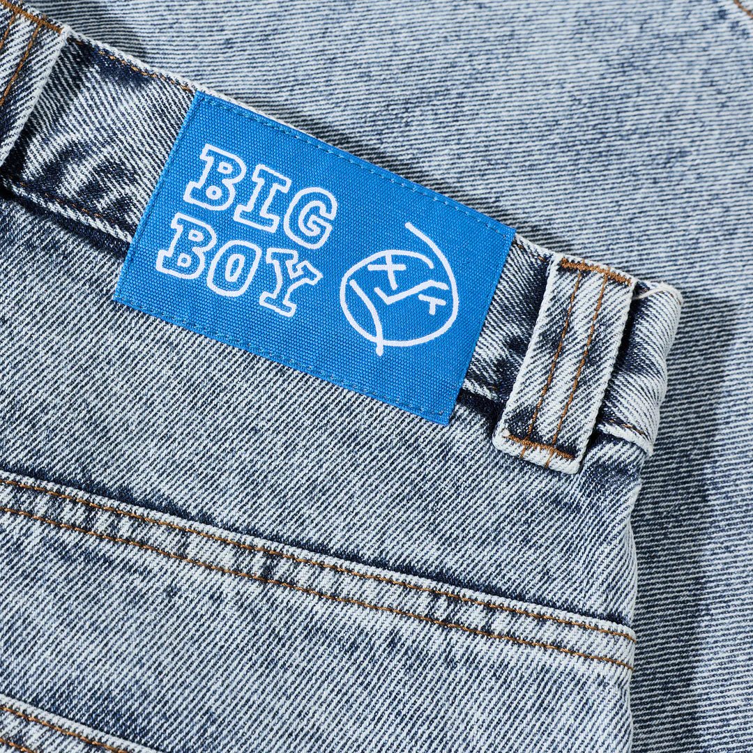 Polar Big Boy Shorts in Heavy Washed Blue - Goodnews Skateshop