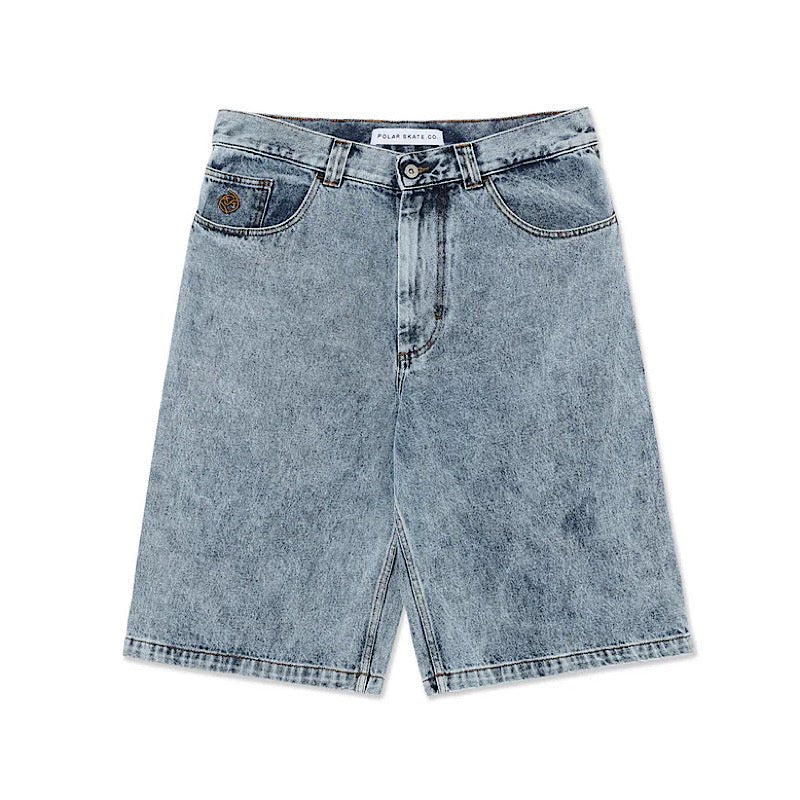Polar Big Boy Shorts in Heavy Washed Blue - Goodnews Skateshop