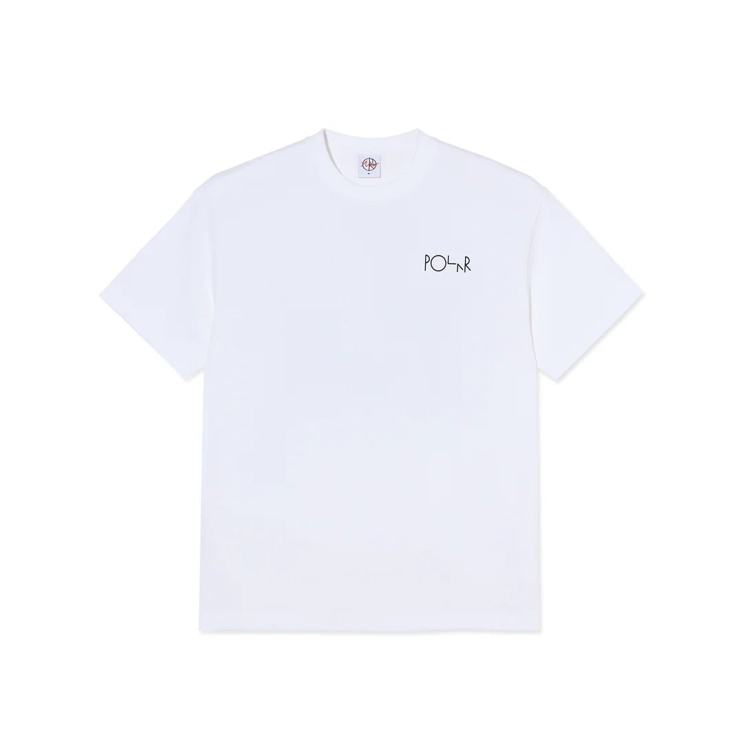 Polar Märtas Roses Fill Logo T-Shirt in White - Goodnews Skateshop