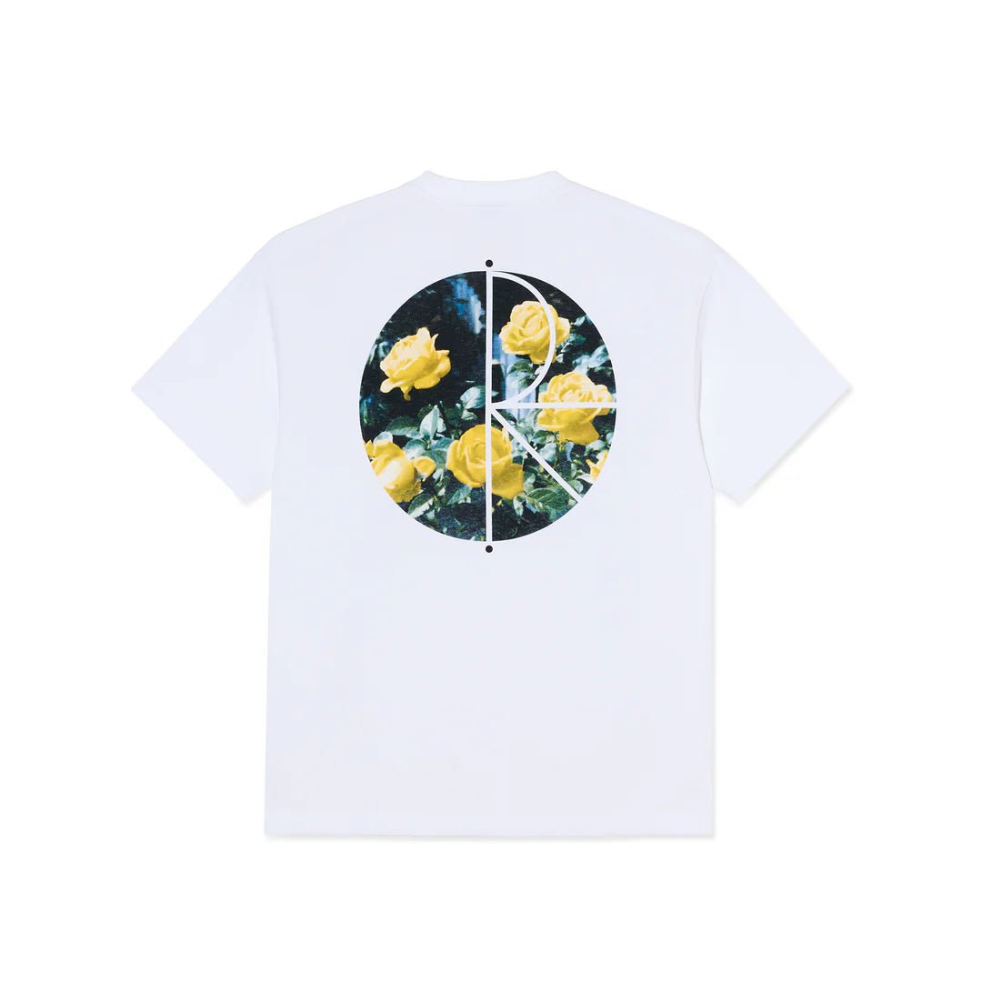 Polar Märtas Roses Fill Logo T-Shirt in White - Goodnews Skateshop