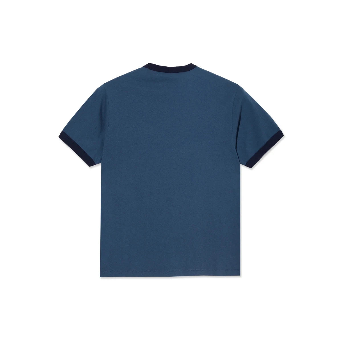 Polar Ringer T-Shirt in Grey Blue/Dark Blue - Goodnews Skateshop