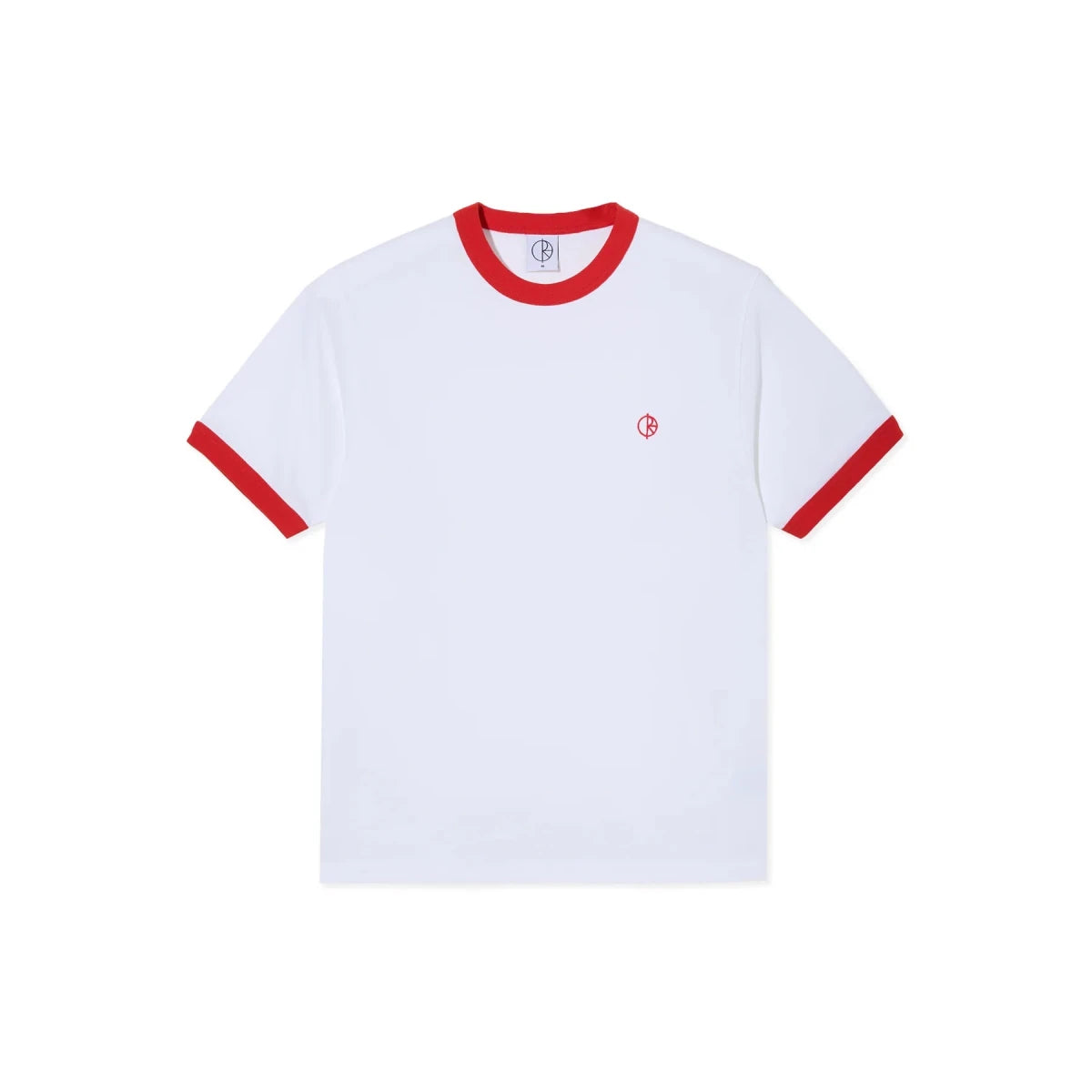 Polar Ringer T-Shirt in White/Red - Goodnews Skateshop
