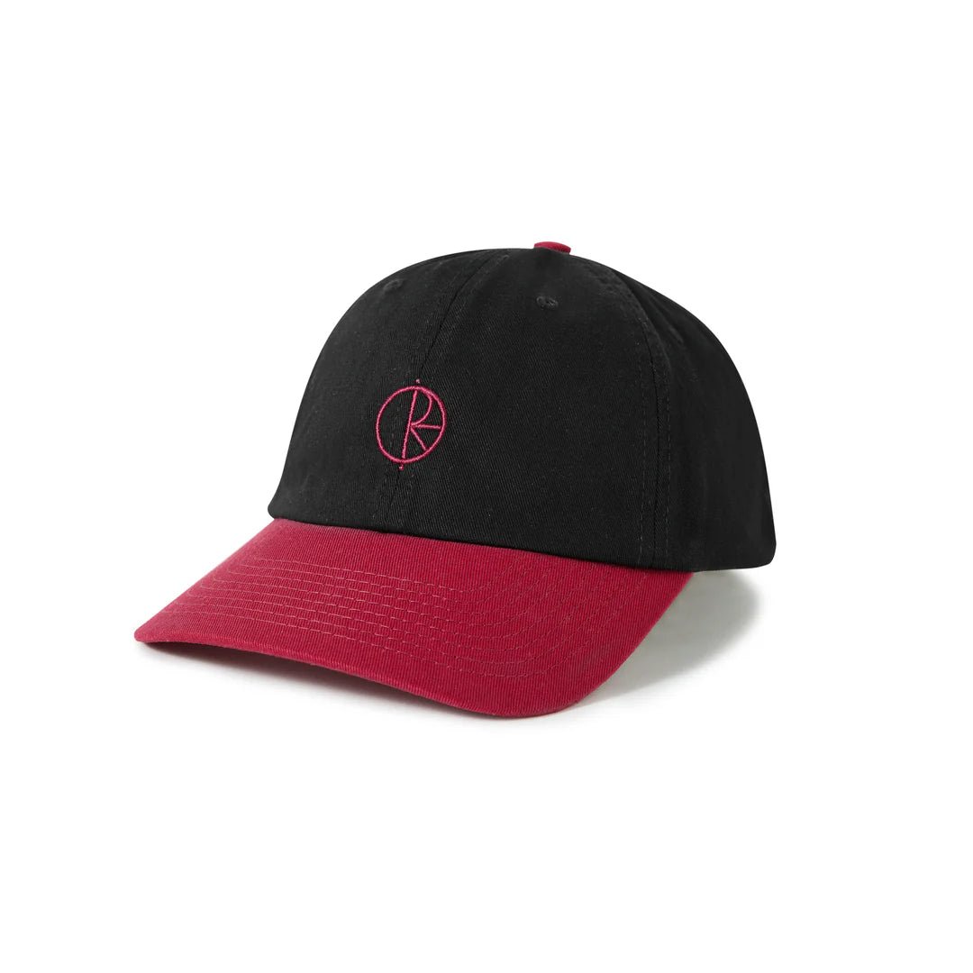 Polar Sai Stroke Logo Cap in Black/Recurrant - Goodnews Skateshop