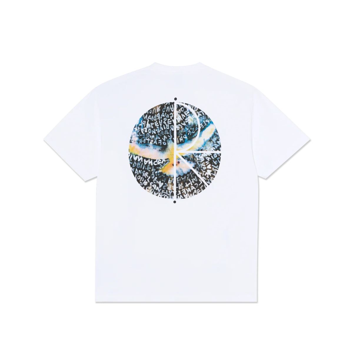 Polar Searching for Peace Fill Logo T-Shirt in White - Goodnews Skateshop