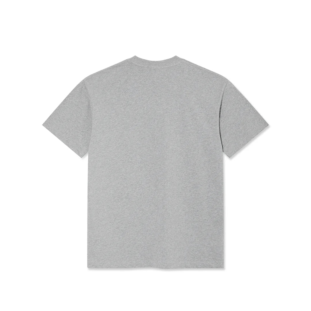 Polar World Domination T-Shirt in Heather Grey - Goodnews Skateshop