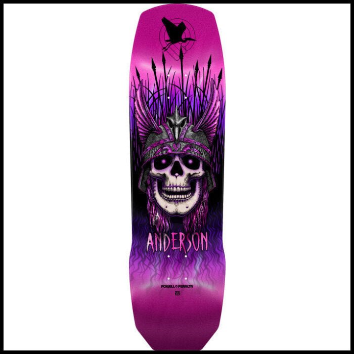 Powell Peralta Anderson Heron 04 Deck 9.13 in Pink Foil - Goodnews Skateshop